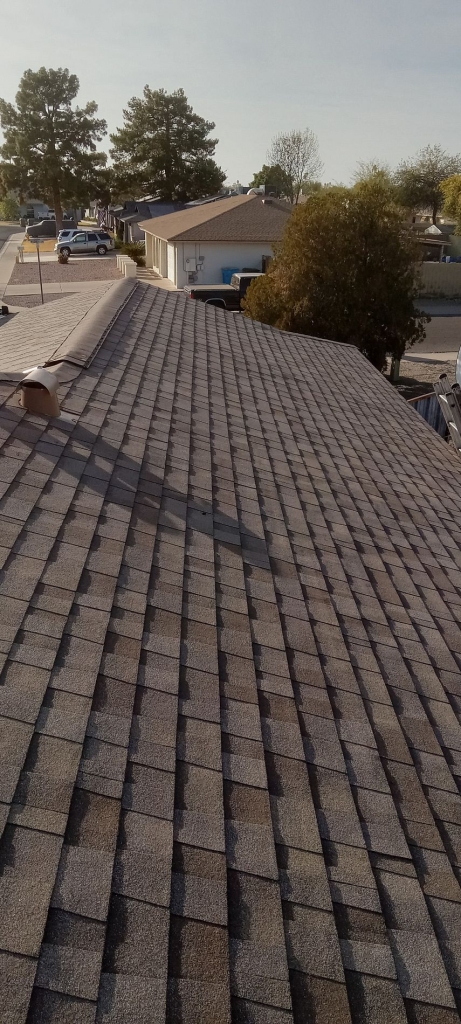 a roof of a house