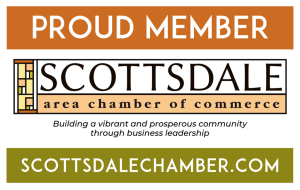 Scottsdale Chamber of Commerce membership sign